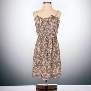 Hinge Floral 100% Silk  Dress | SIZE XS